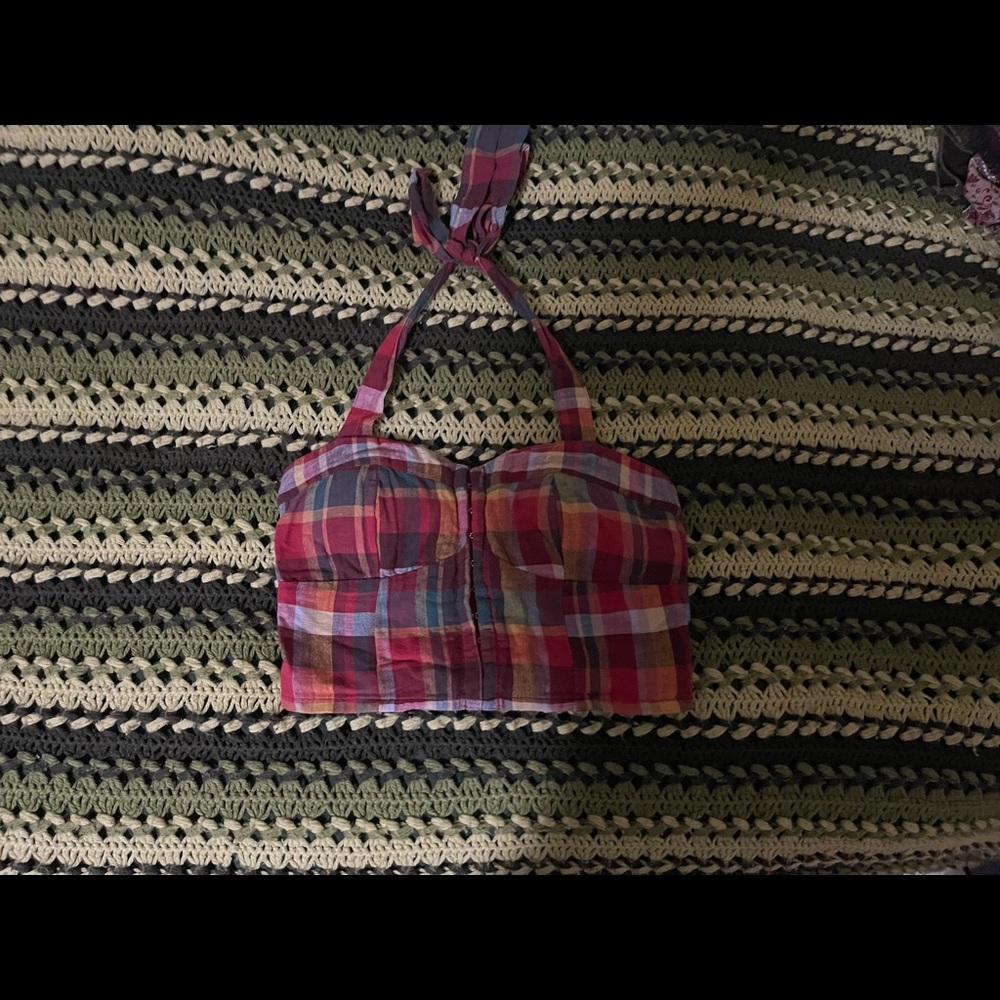 multicolor corset never worn